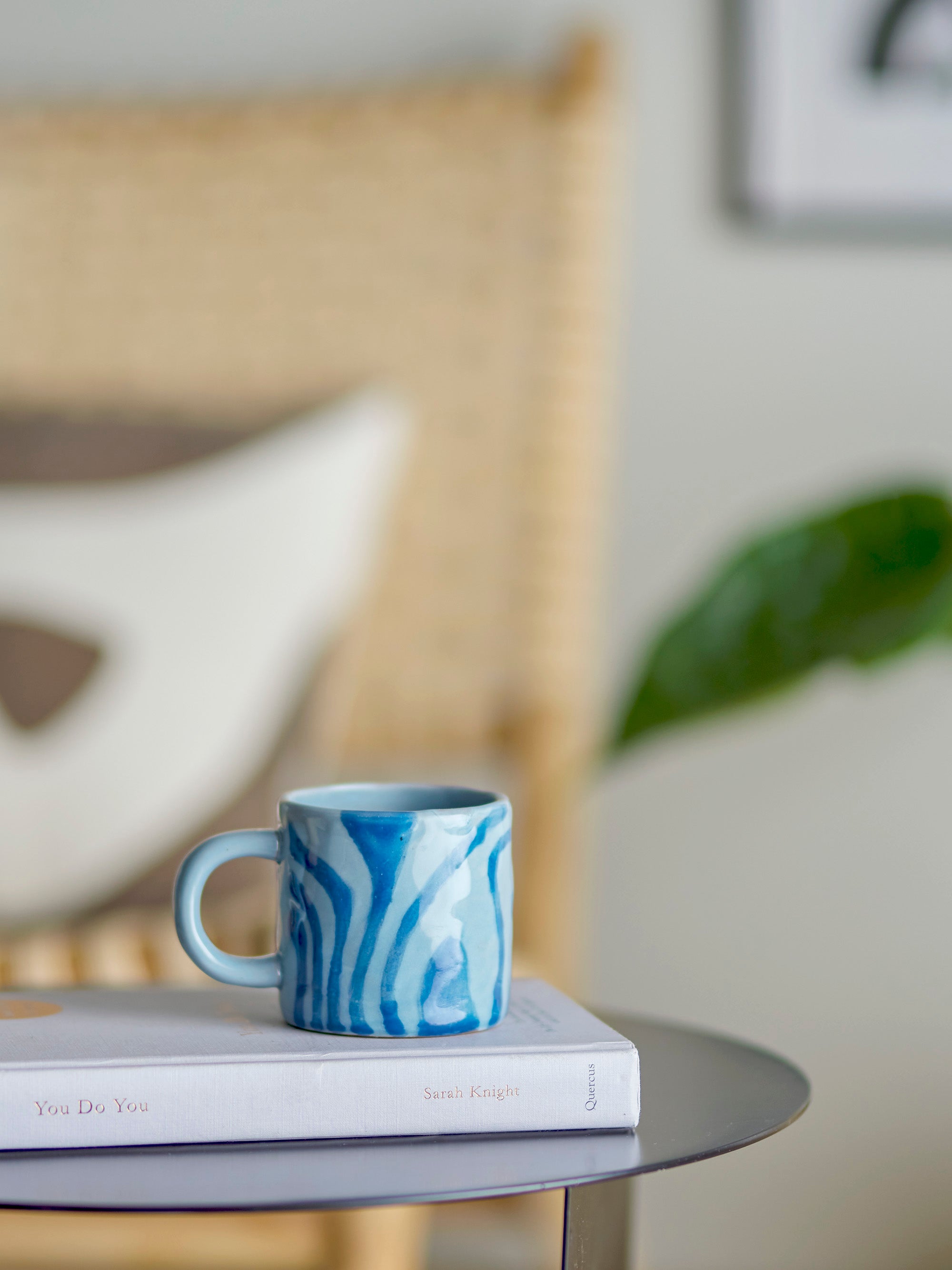 Ninka mugs, blue, stoneware