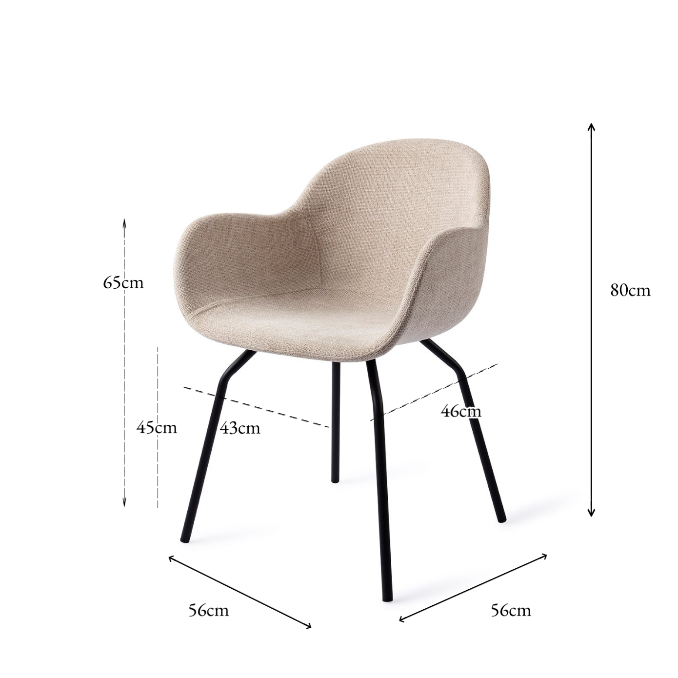 OTSU DINING CHAIR PERFECT PALE