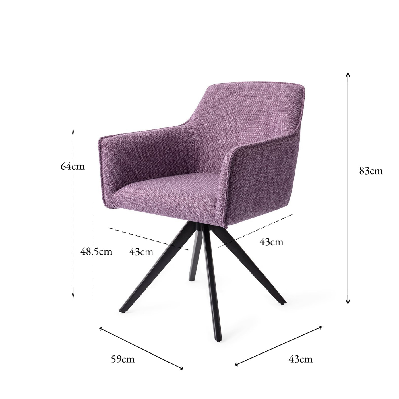 Hofu Dining Chair Violet Daisy