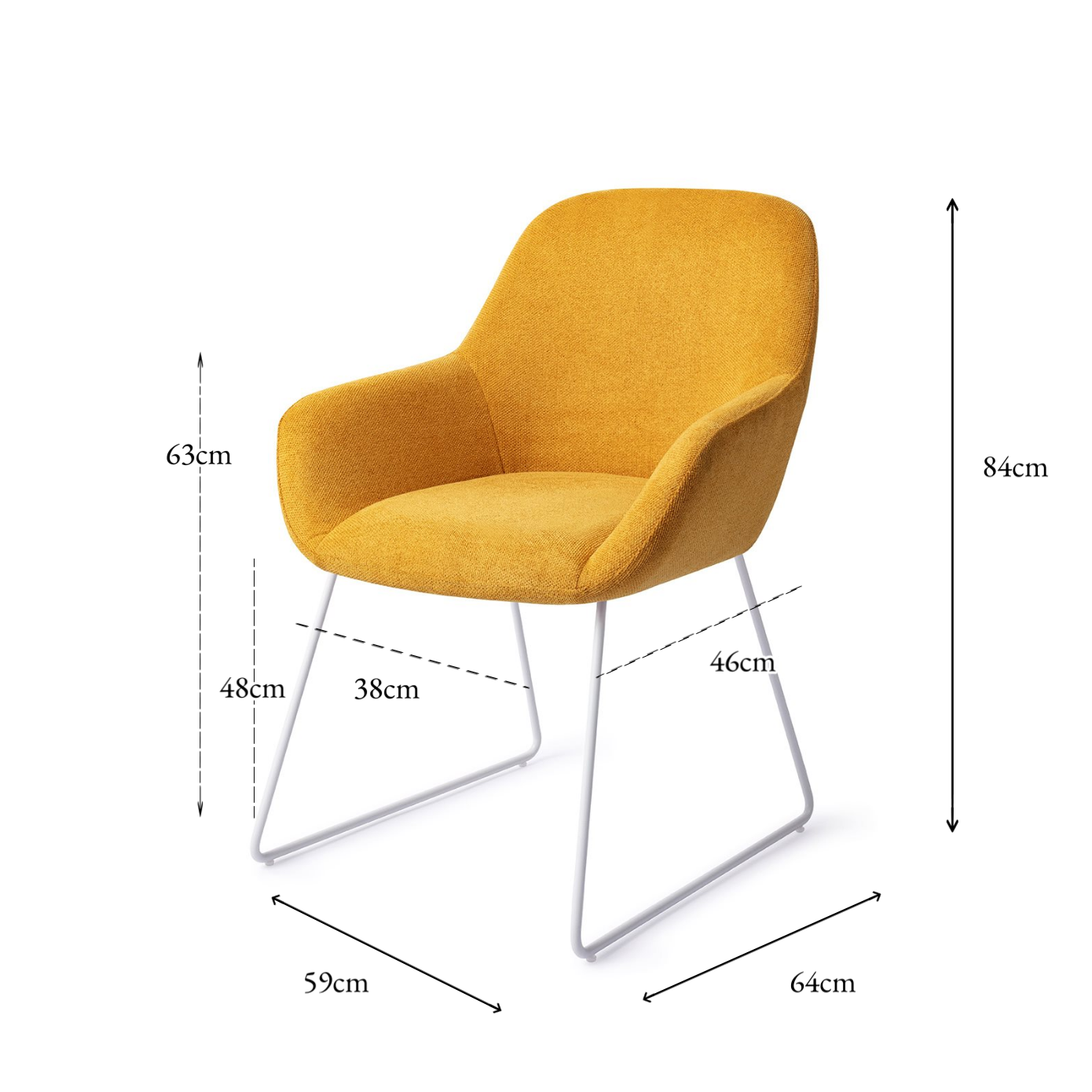 Kushi Dining Chair Sweet Corn