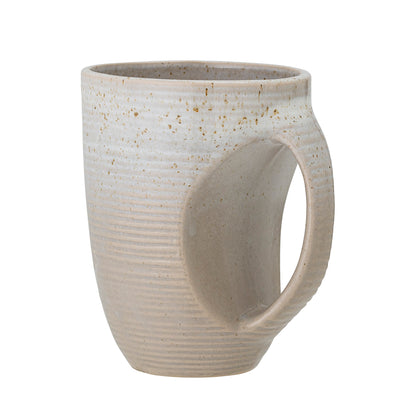 Taupe mugs, gray, stoneware