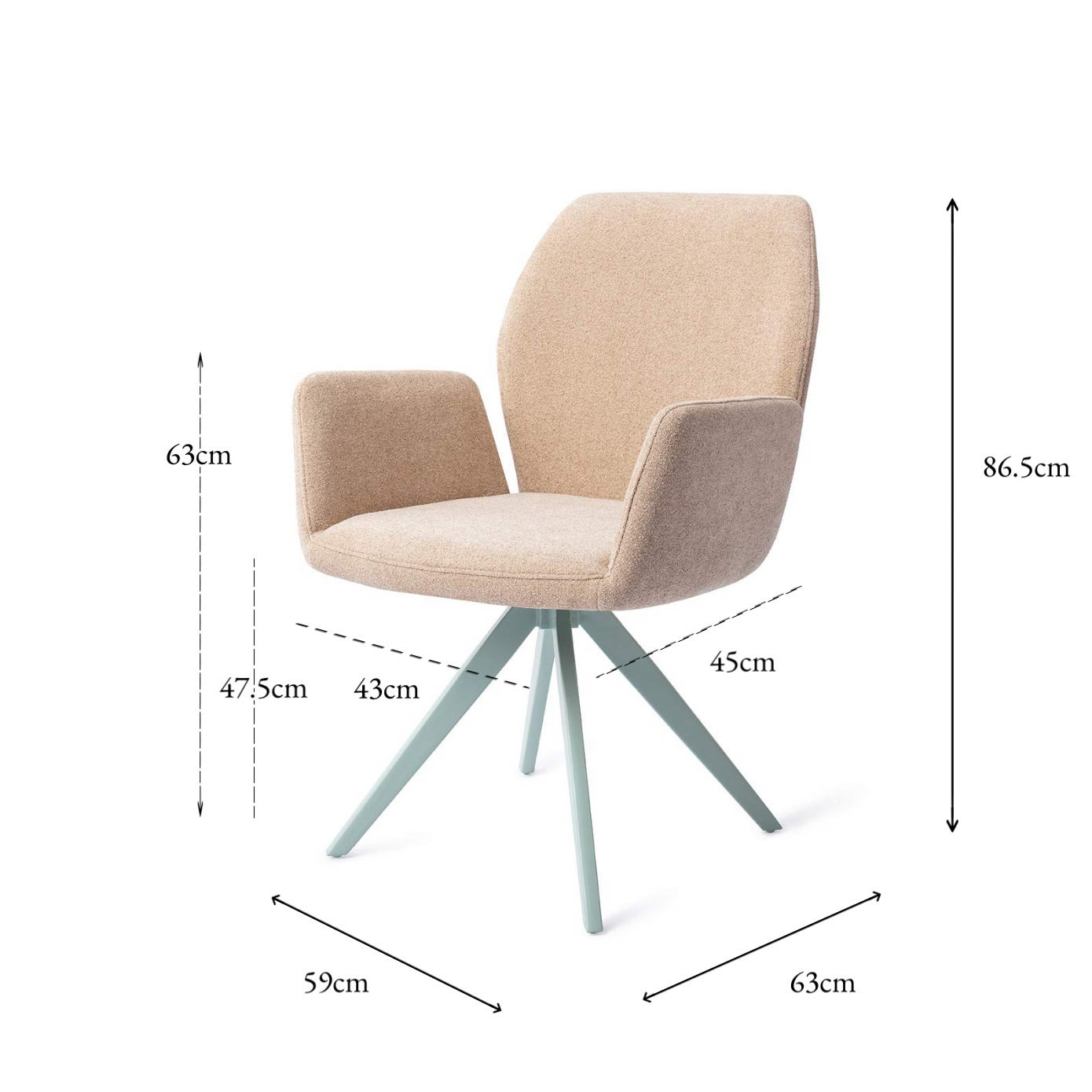 Misaki Dining Chair Funky Fudge