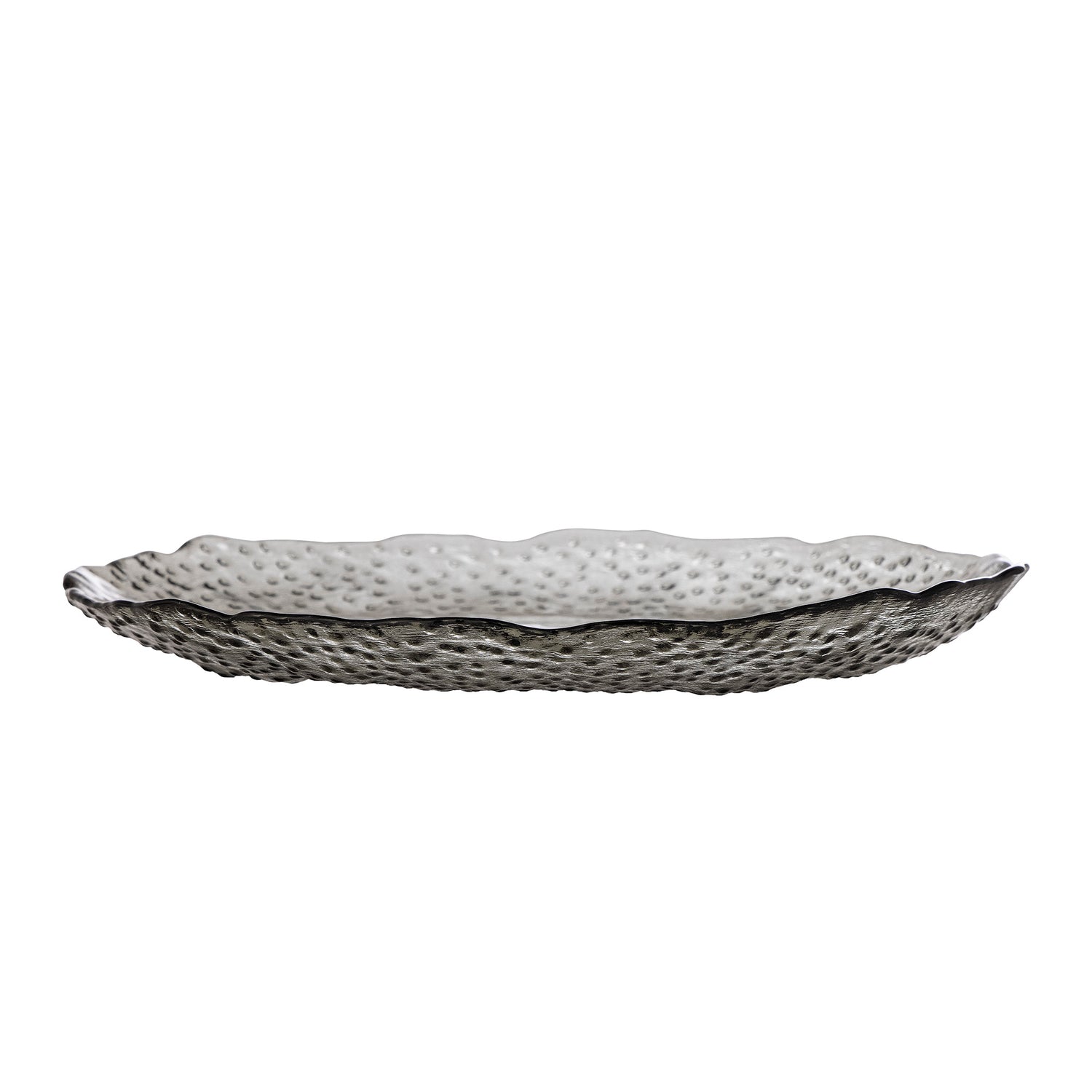 Catia plate, gray, glass