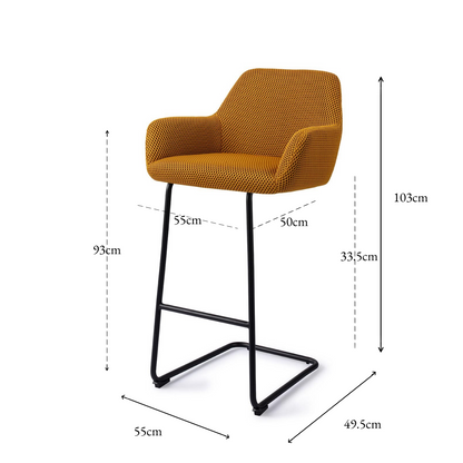 Hiroo Bar Chair Groovy Garam