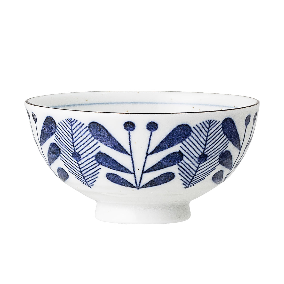 Camellia bowl, blue, porcelain