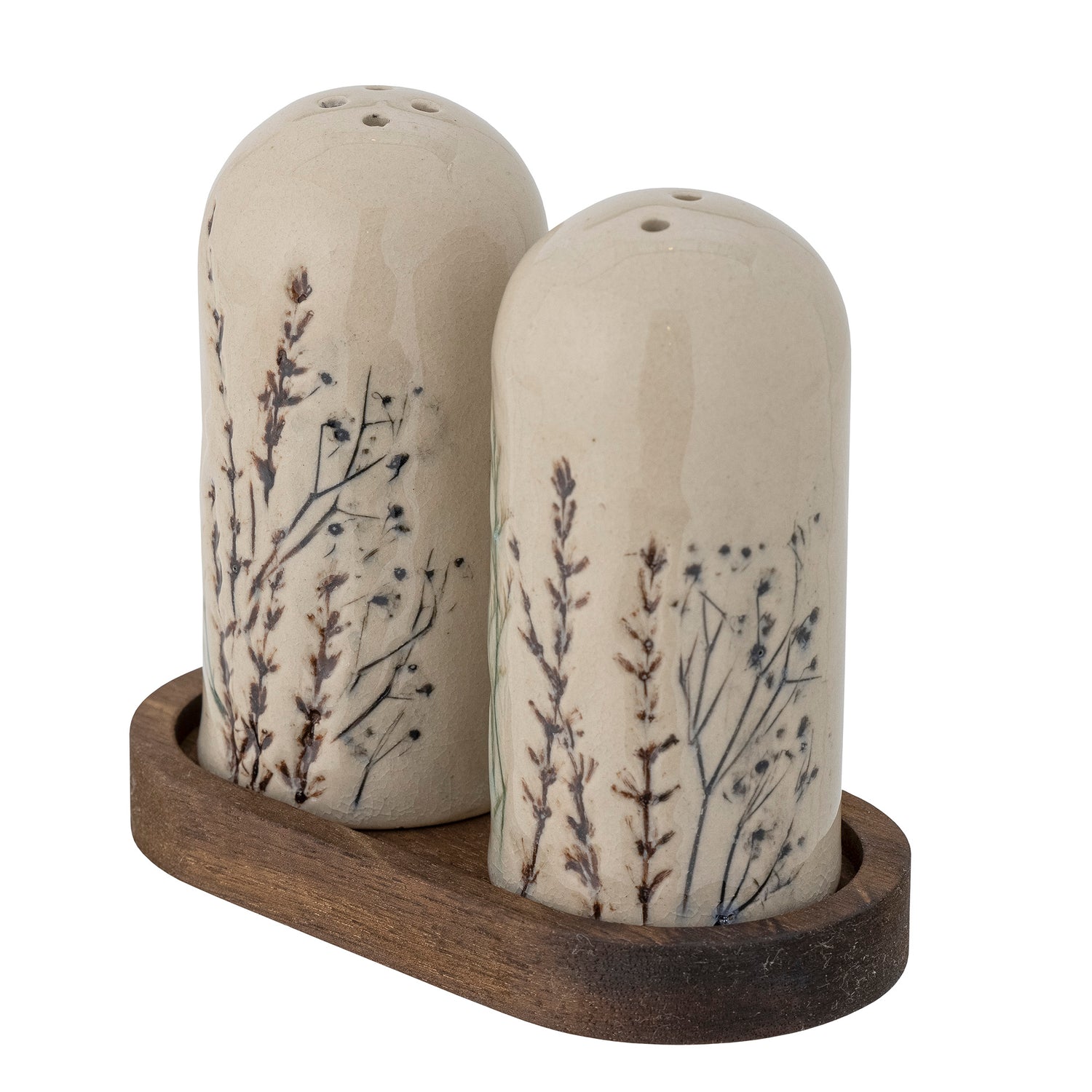 Bea Salt &amp; Pepper Set, Nature, Stoneware