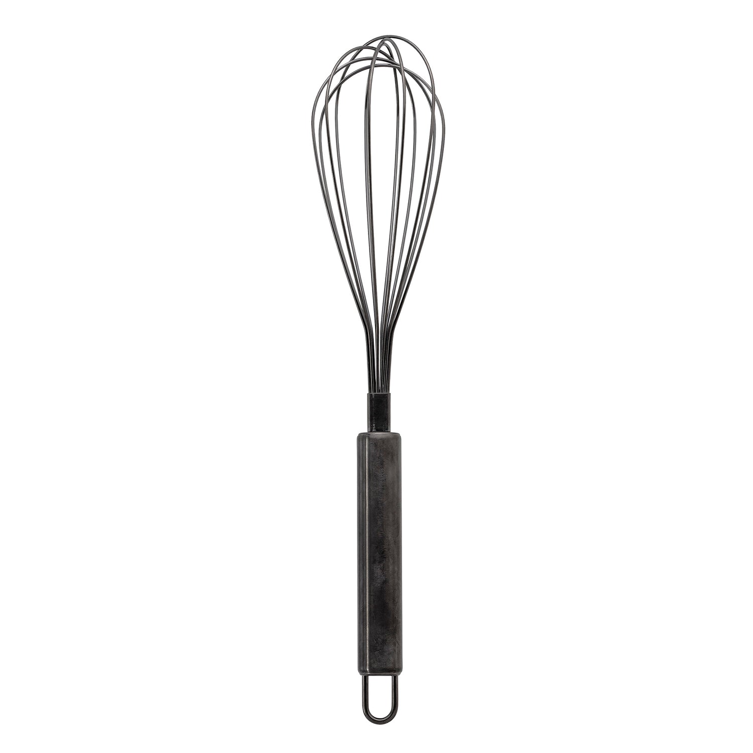 Fanila whisk, black, stainless steel