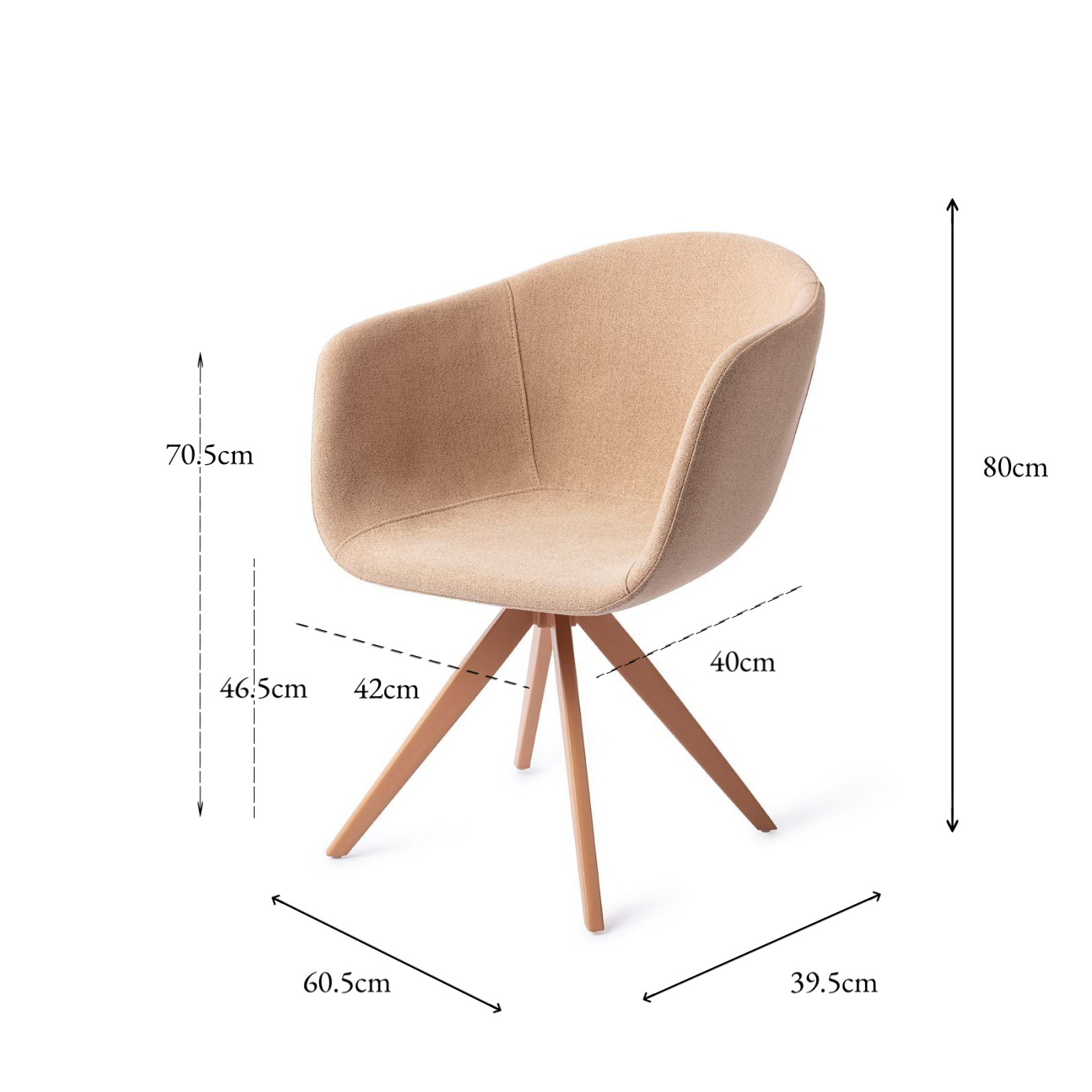 Yuni Dining Chair Barely Blush