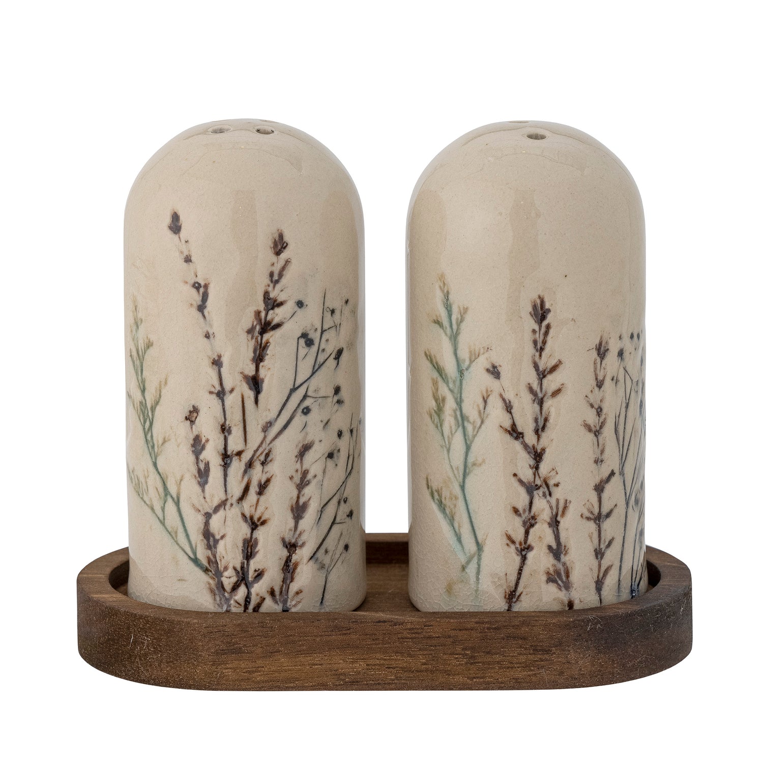 Bea Salt &amp; Pepper Set, Nature, Stoneware