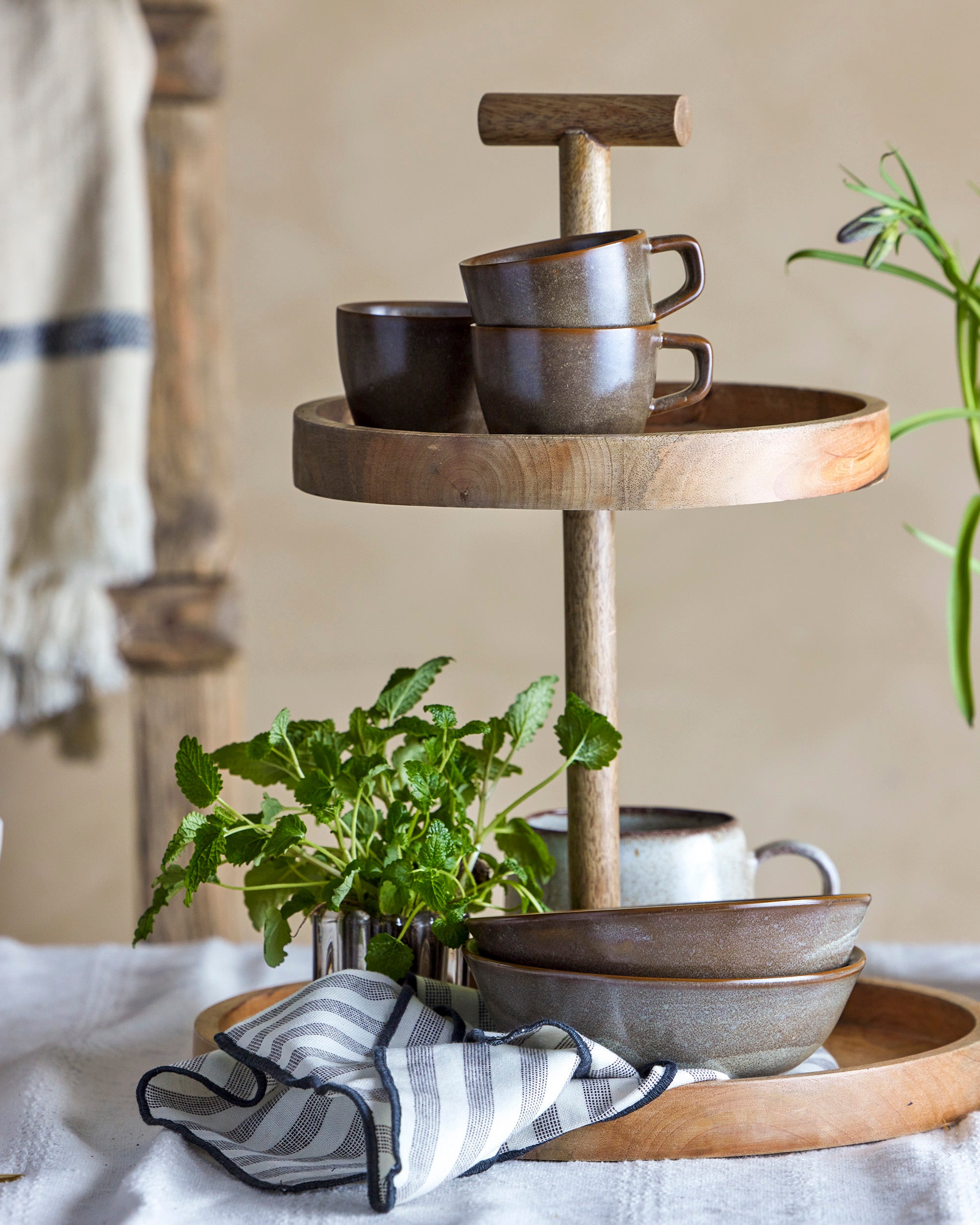 Nohr bowl, brown, stoneware