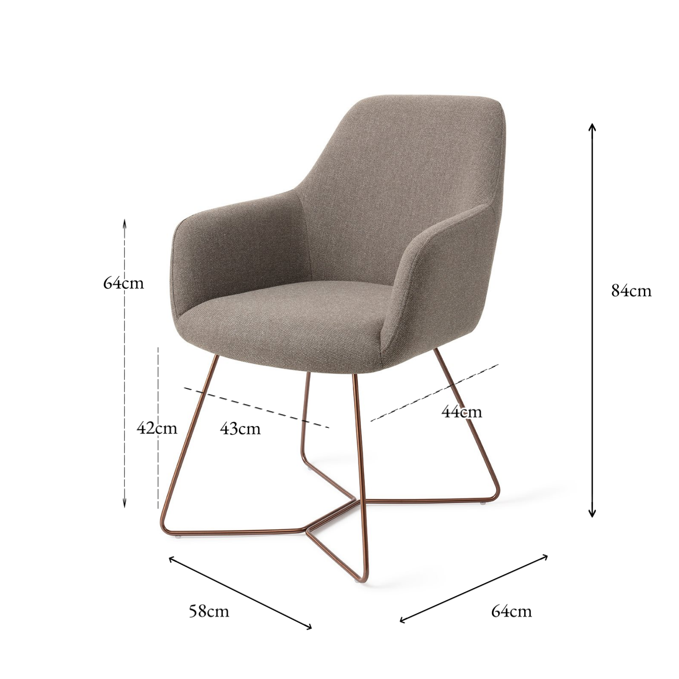 Hiroo Dining Chair Foggy Fusion