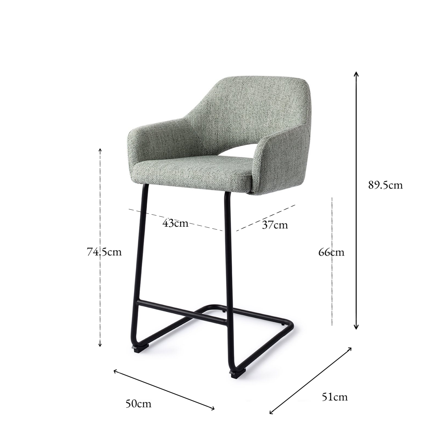 Yanai bar Chair Soft Sage