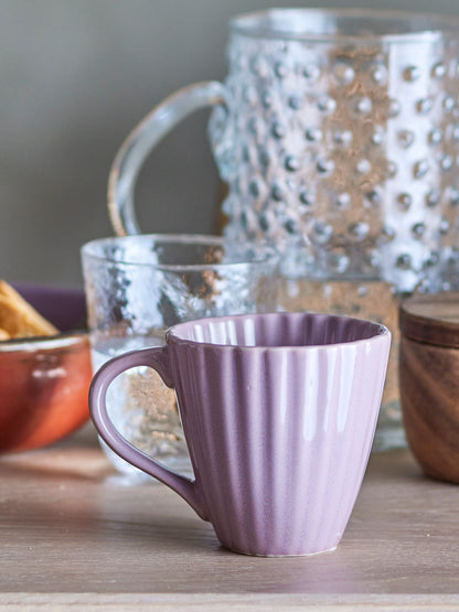 Latina mugs, pink, stoneware