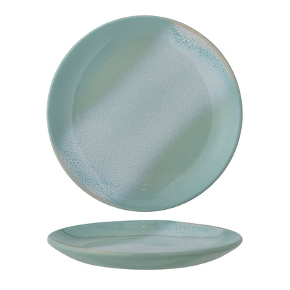 Safie plate, green, stoneware