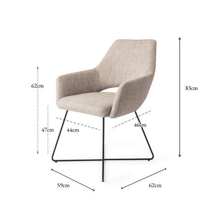 Yanai Dining Chair Biscuit Beach