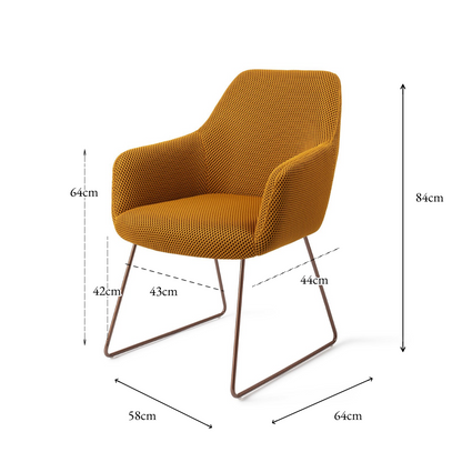 Hiroo Dining Chair Groovy Garam