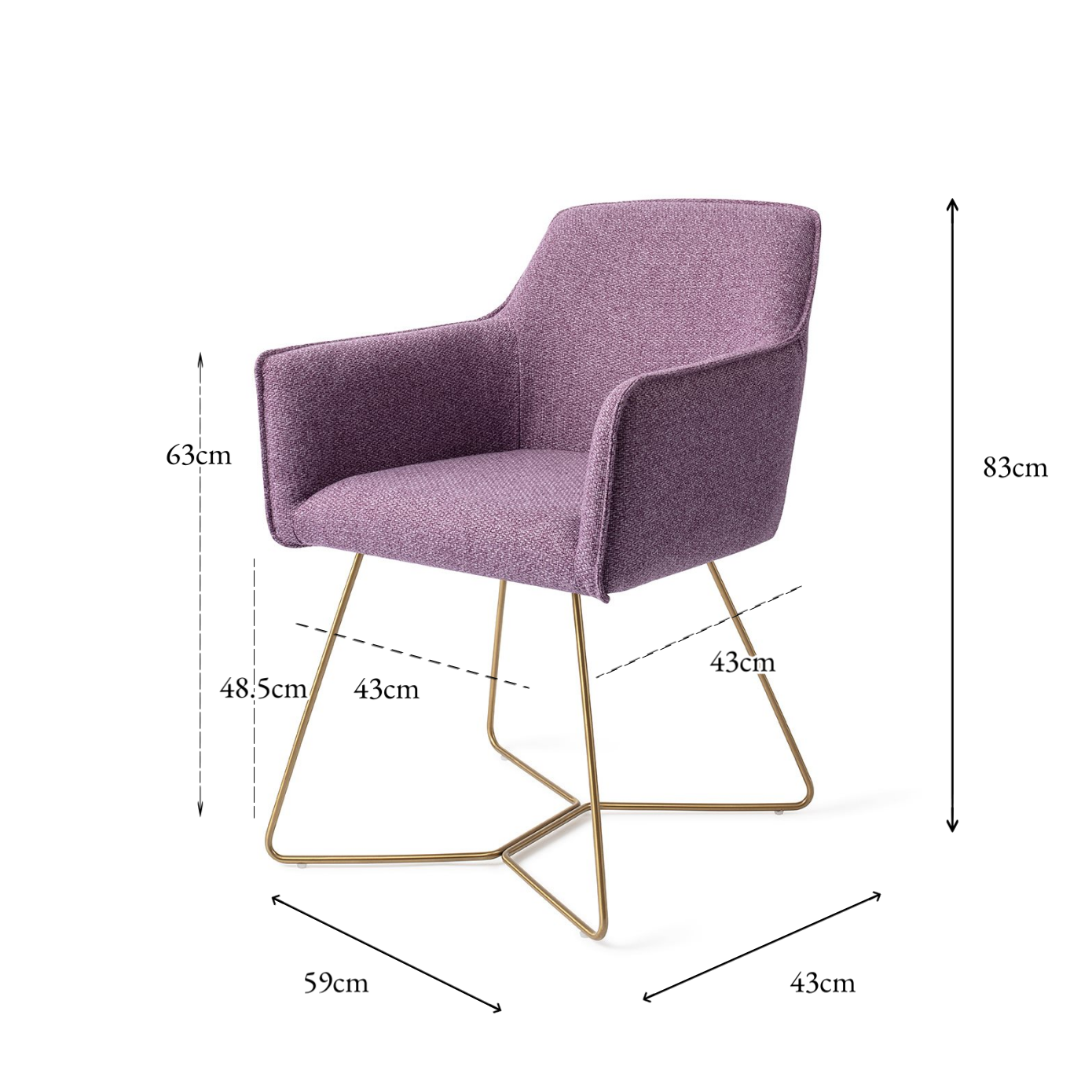 Hofu Dining Chair Violet Daisy