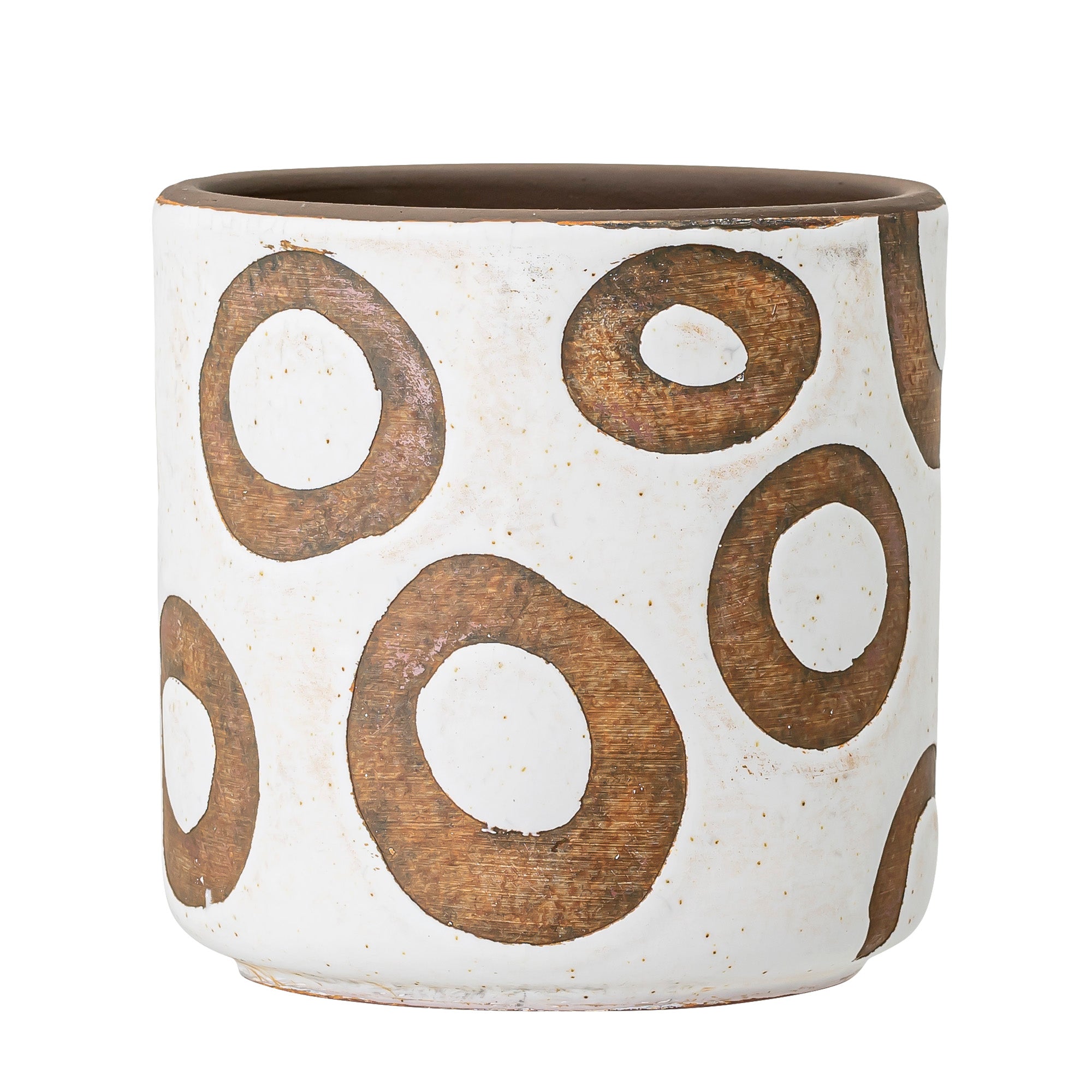 Avo Deko herbal pot, white, terracotta