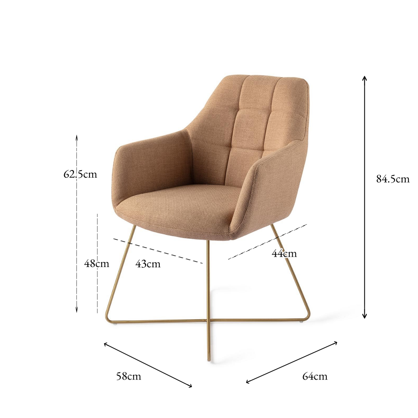 Noto Dining Chair toasted Toffee