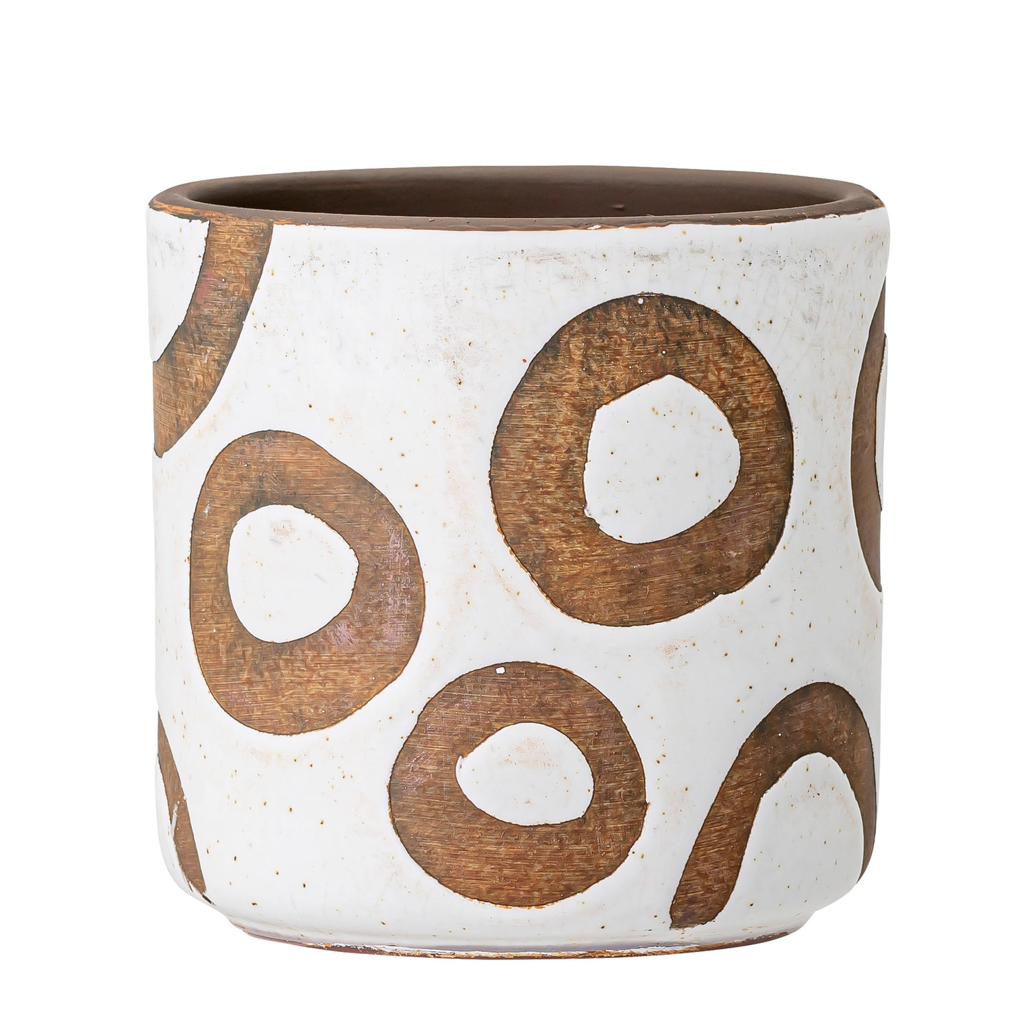 Avo Deko herbal pot, white, terracotta