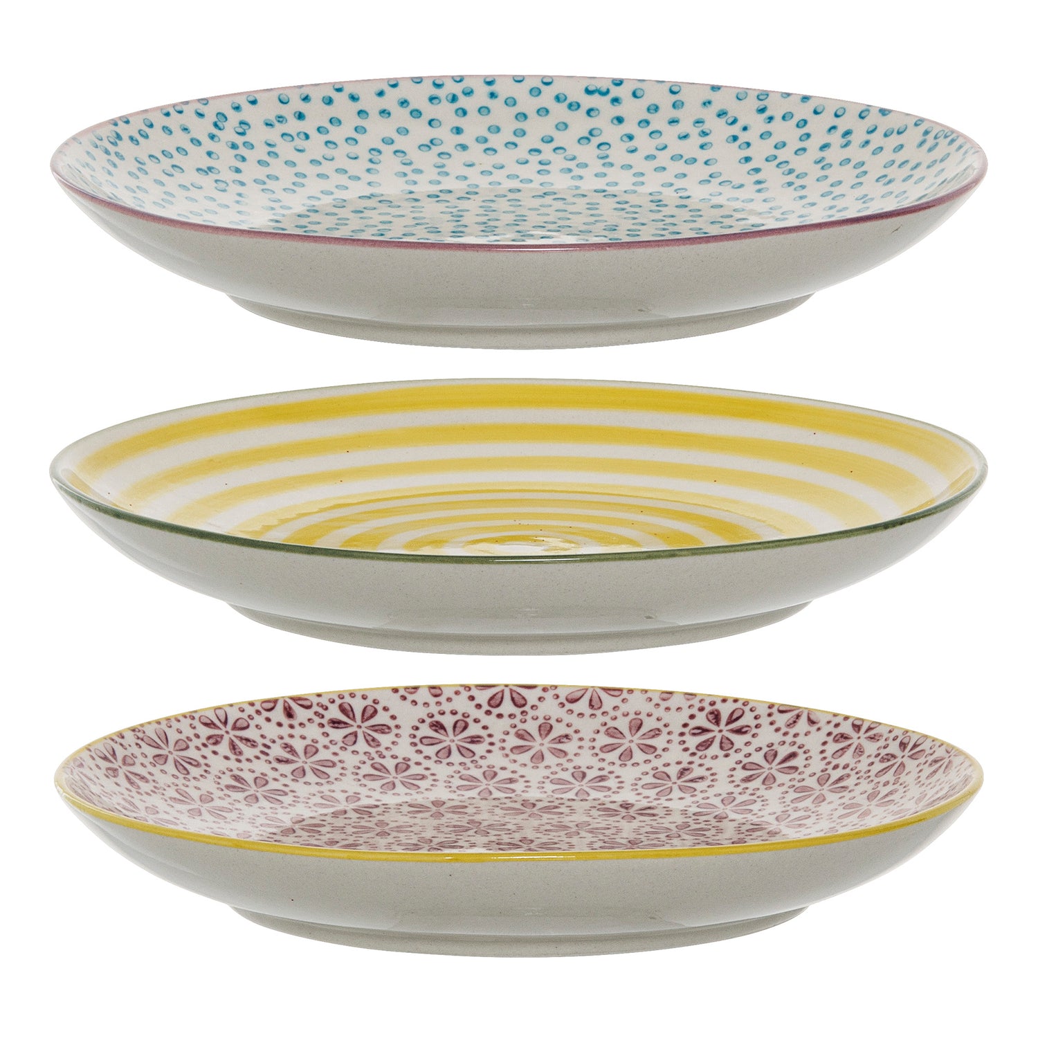 Patrizia plate, yellow, stoneware