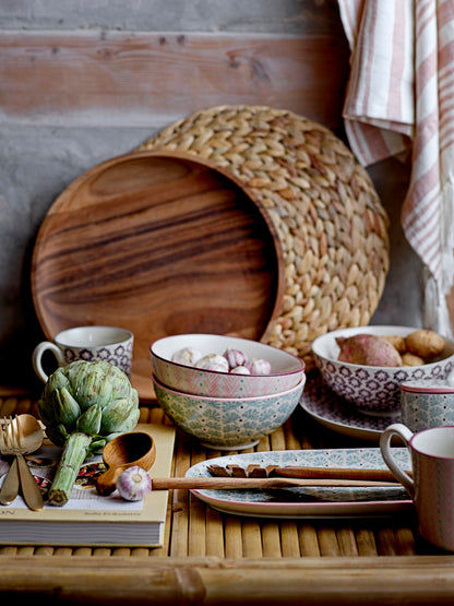 Maya bowl, purple, stoneware