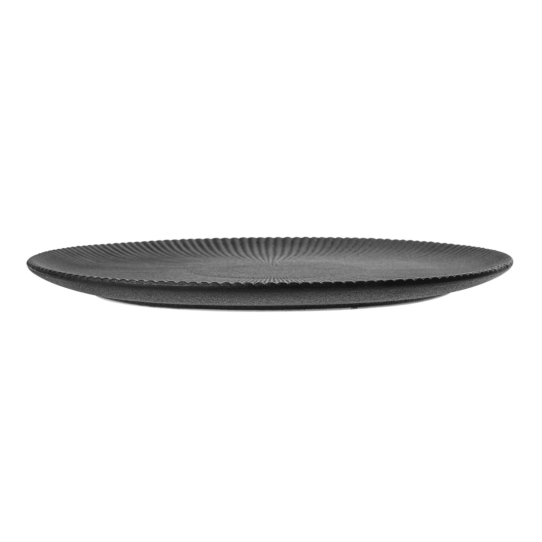 Neri plate, black, stoneware