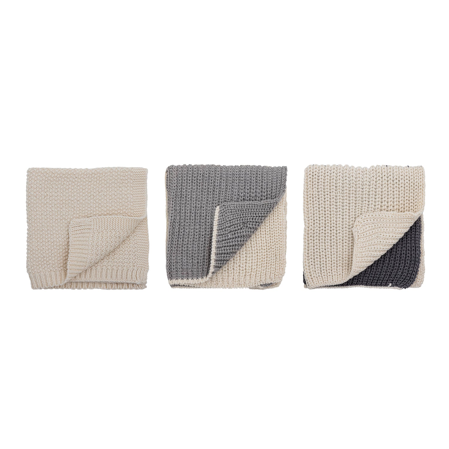 Odette dishcloth, gray, cotton