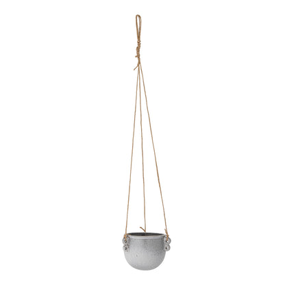 Nilou Hanging Herb Pot, Gray, Stoneware