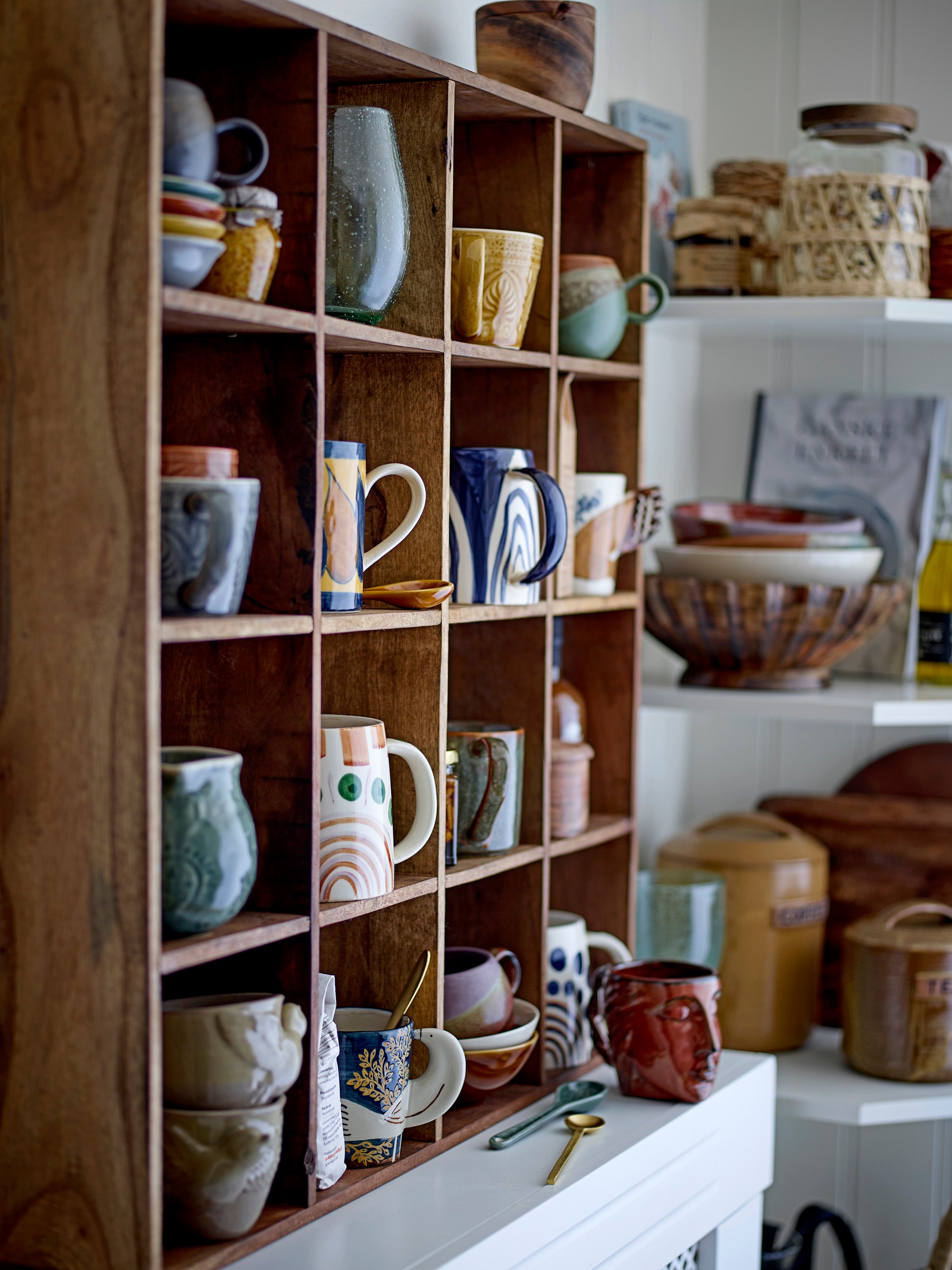 Heikki mugs, brown, stoneware