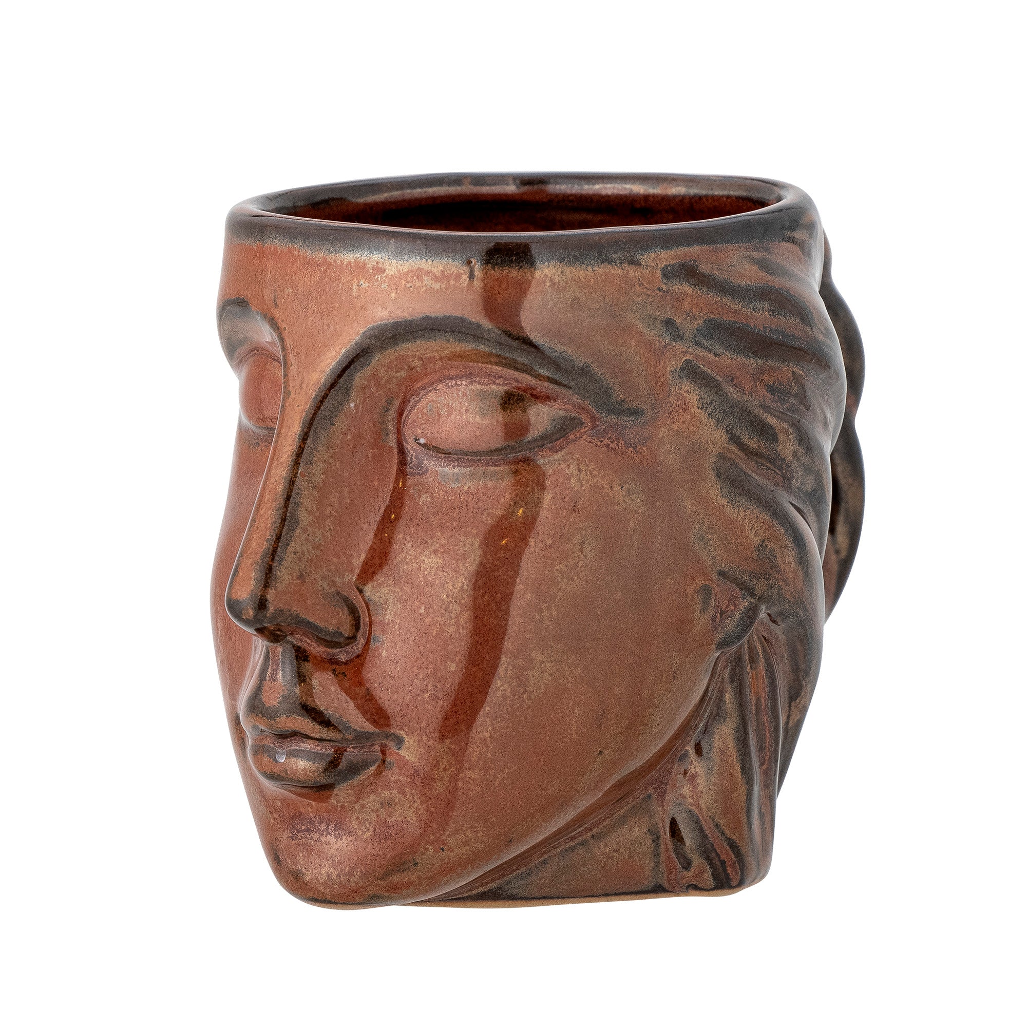 Reeha mugs, brown, stoneware