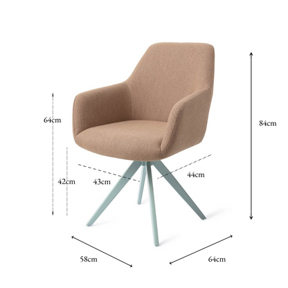 HIROO DINING CHAIR WHISPER WHEAT