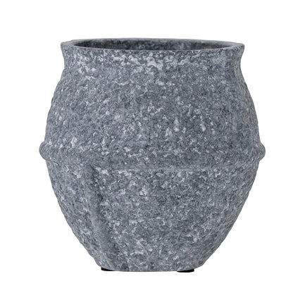 Walle Vase, Gray, Ceramics