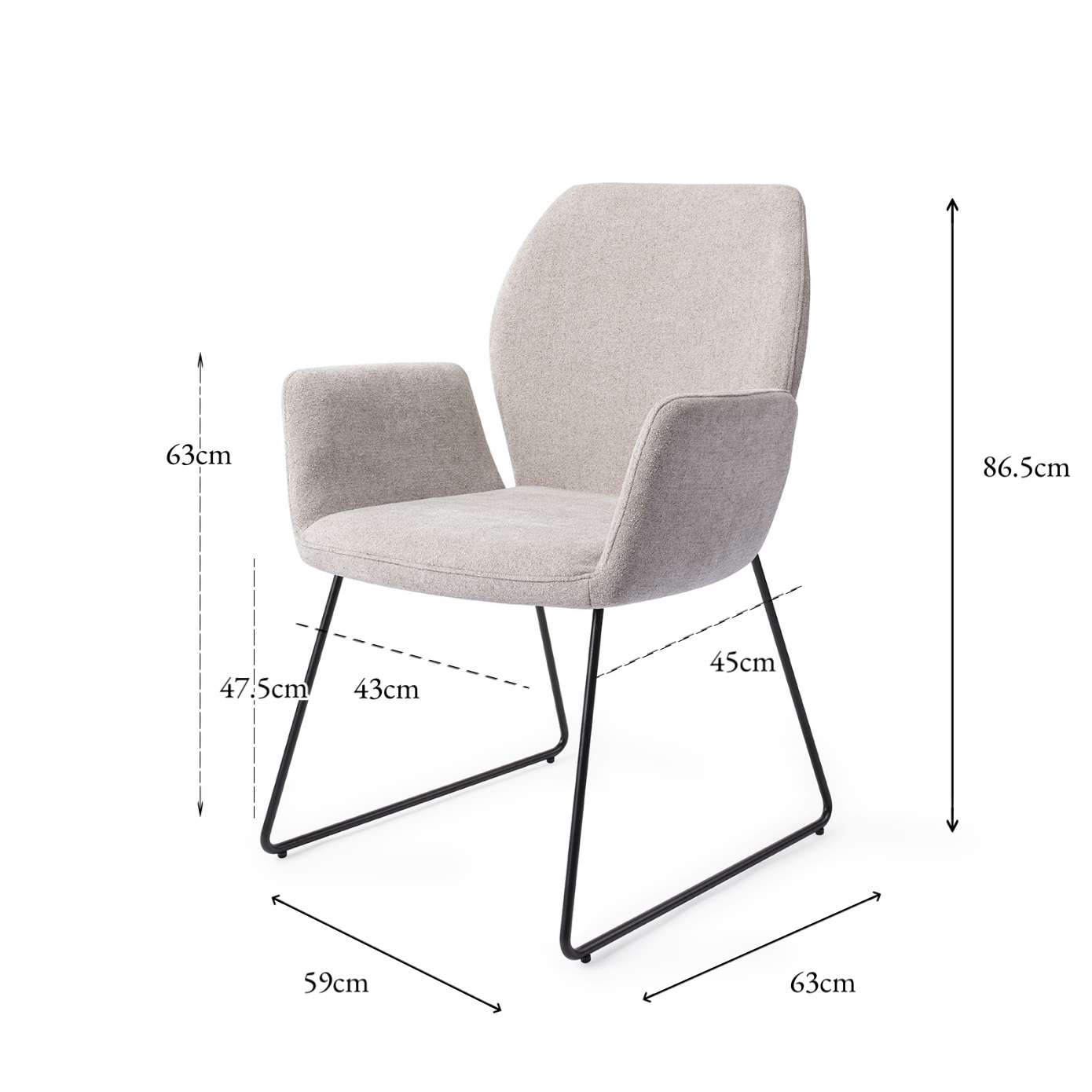 Misaki Dining Chair Pretty Plaster