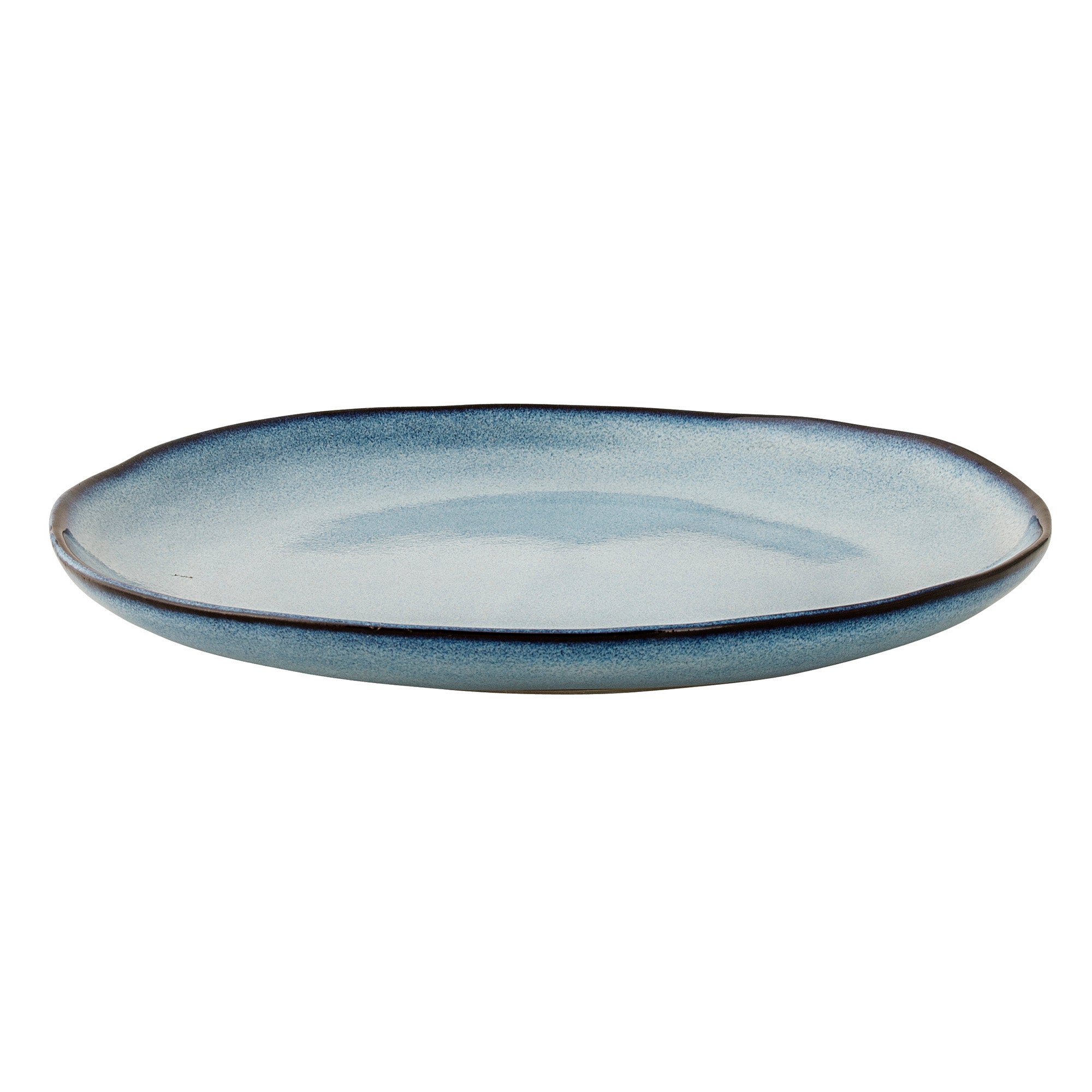 Sandrine plate, blue, stoneware