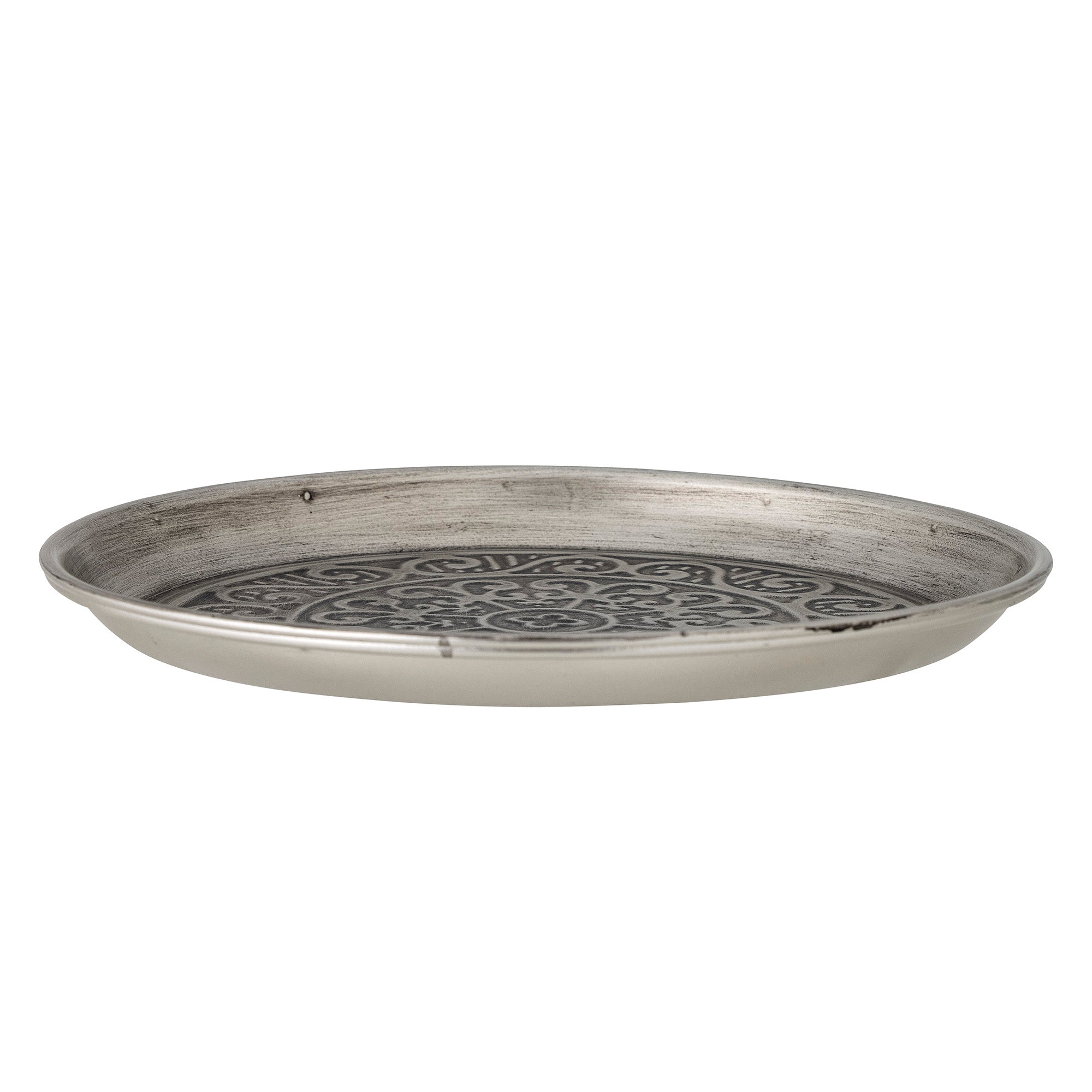 Maze dish, silver, metal