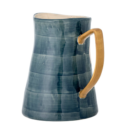 Feriha pitcher, blue, stoneware