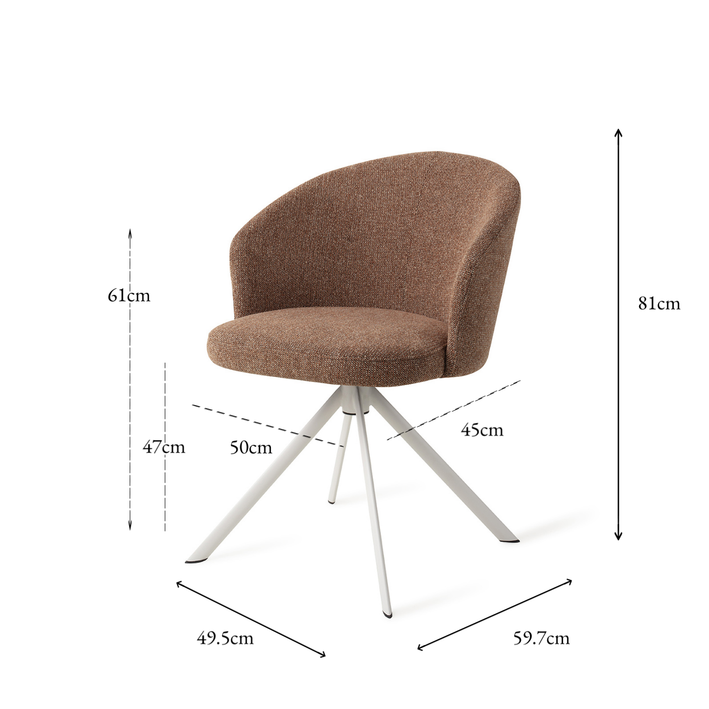 Niimi Dining Chair Marron