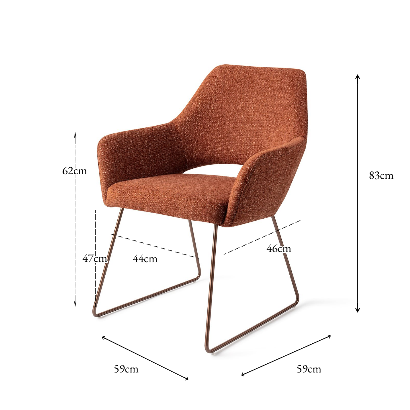 Yanai Dining Chair Tuscan Terra