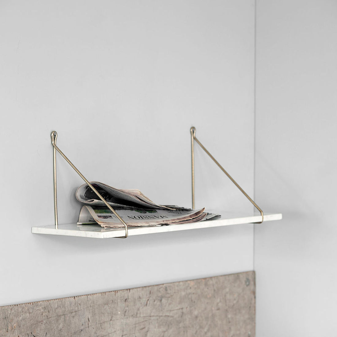 House Doctor - Shelf, Marble, White Marble - L: 70 cm, W: 24 cm