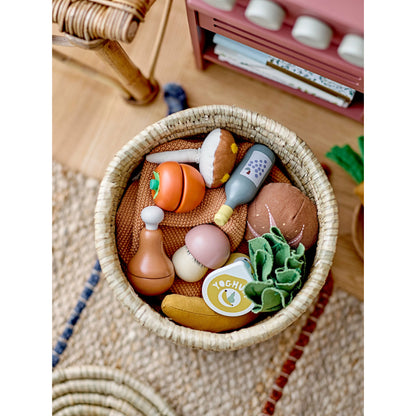 Bloomingville Linen Basket w/Lid, Nature, Sea grass