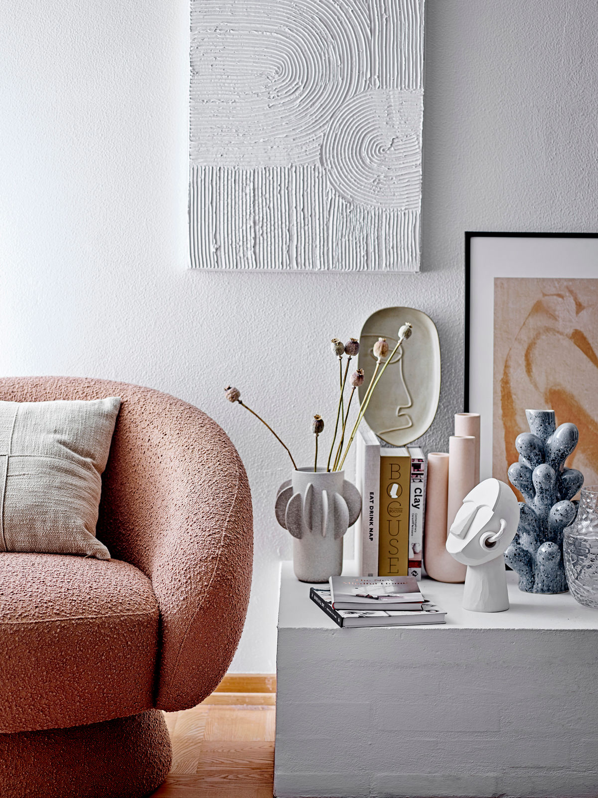 Bloomingville Marionn Illustration Med Ramme, Sort, Fyr | Tapet Ferm Living  Tilbud | sincovaga.com.br