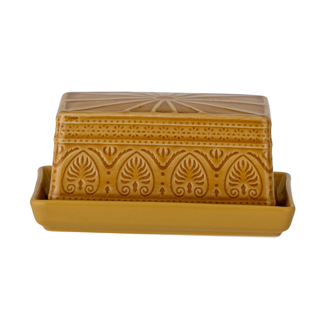 Bloomingville Rani Butter Box, Yellow, Stoneware