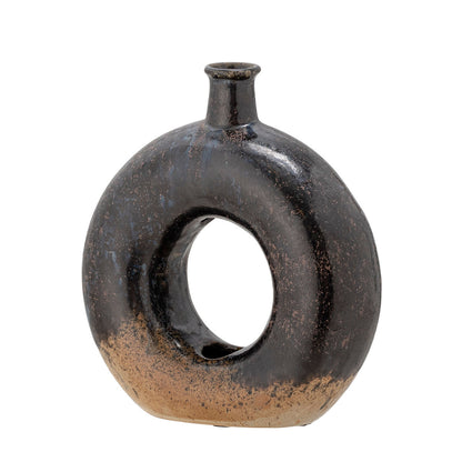 Bloomingville Baldvin Deko Vase, Brown, Stoneware