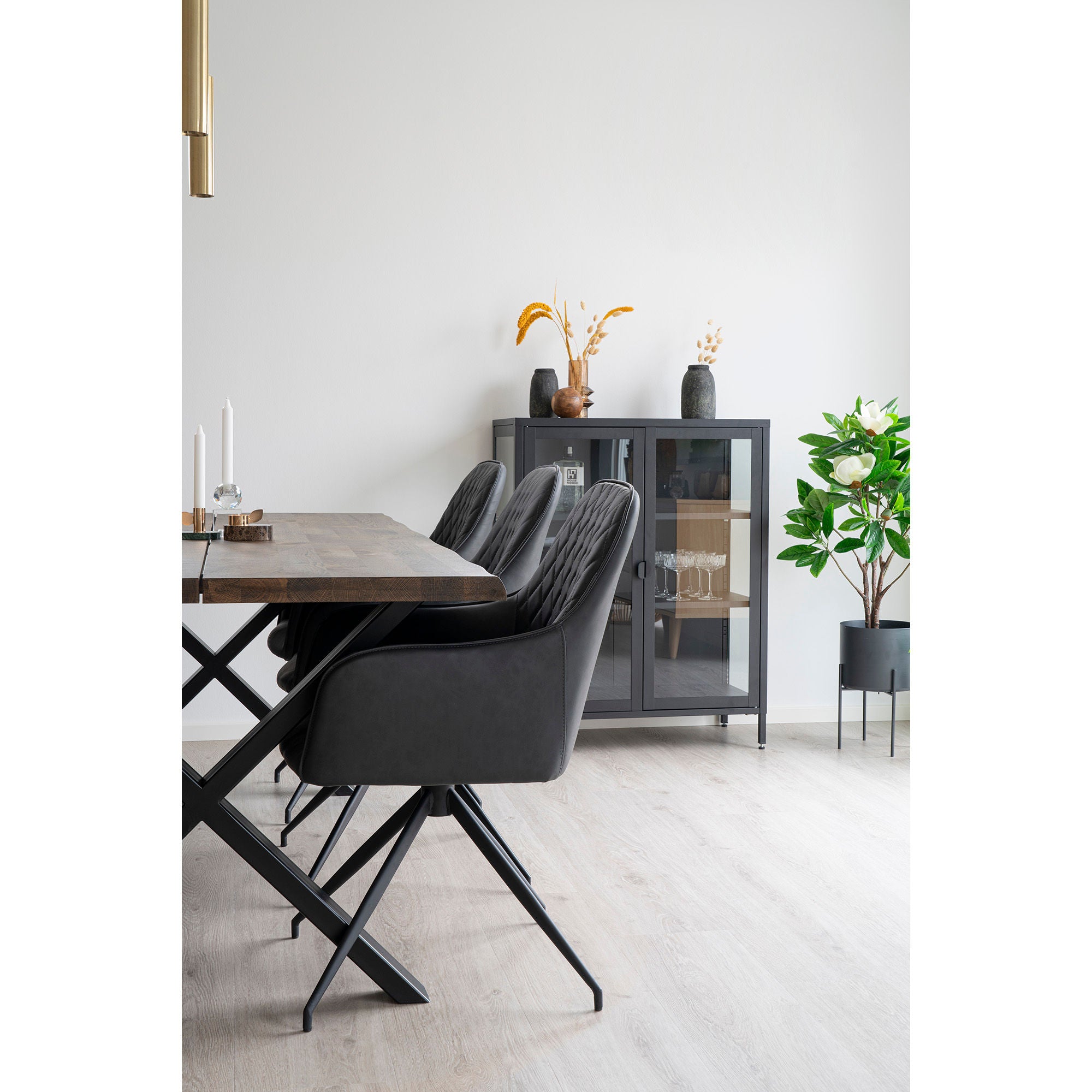 House Nordic - Harbo Dining Table Chair with Swivel Foot