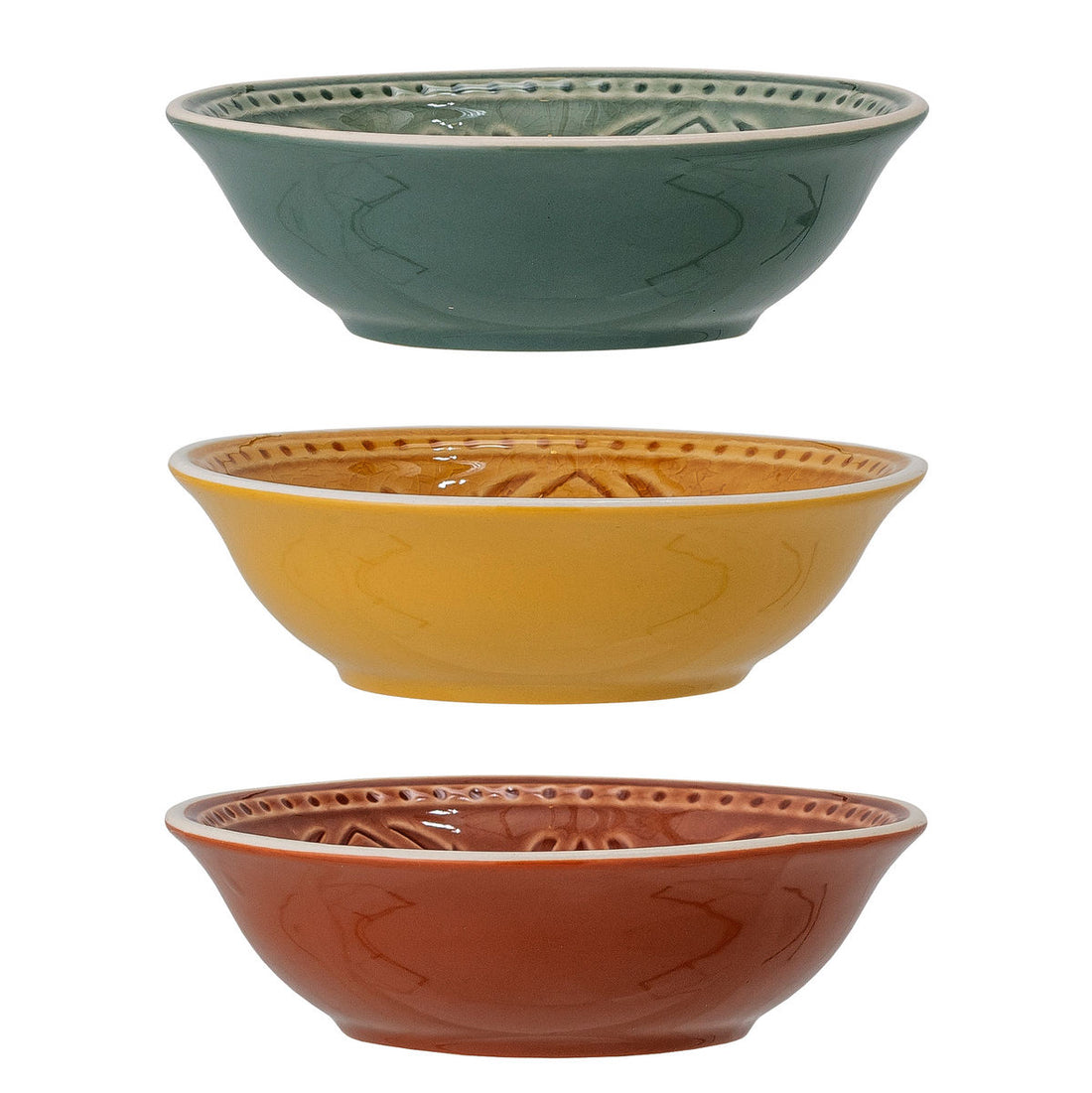 Bloomingville Rani bowl, green, stoneware