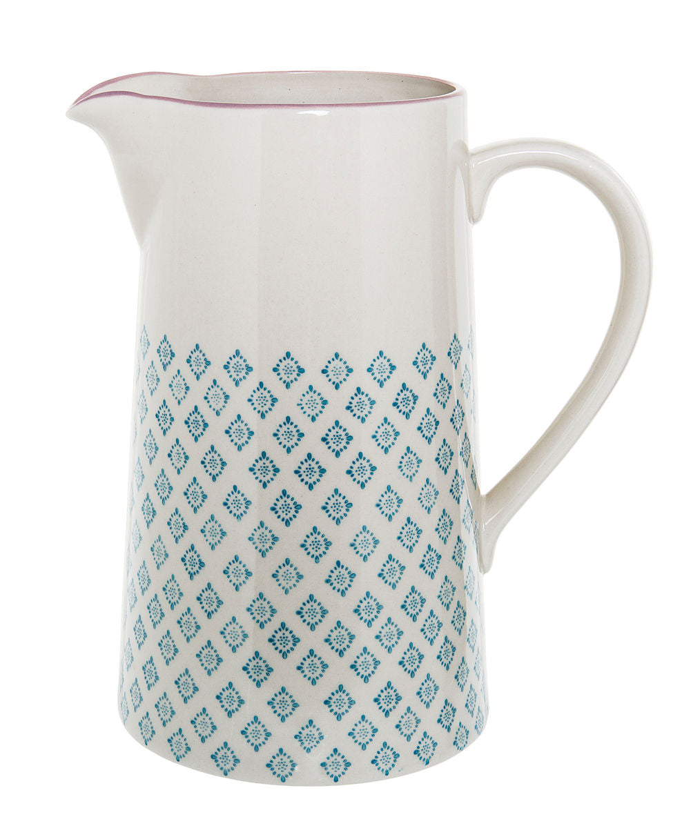 Bloomingville Patrizia pitcher, blue, stoneware