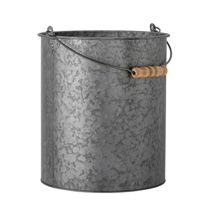 Bloomingville Dusan bucket, gray, metal