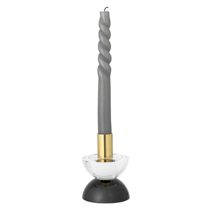 Bloomingville Etel Candlestick, White, Glass