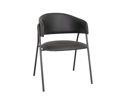 Lina dining chair, black